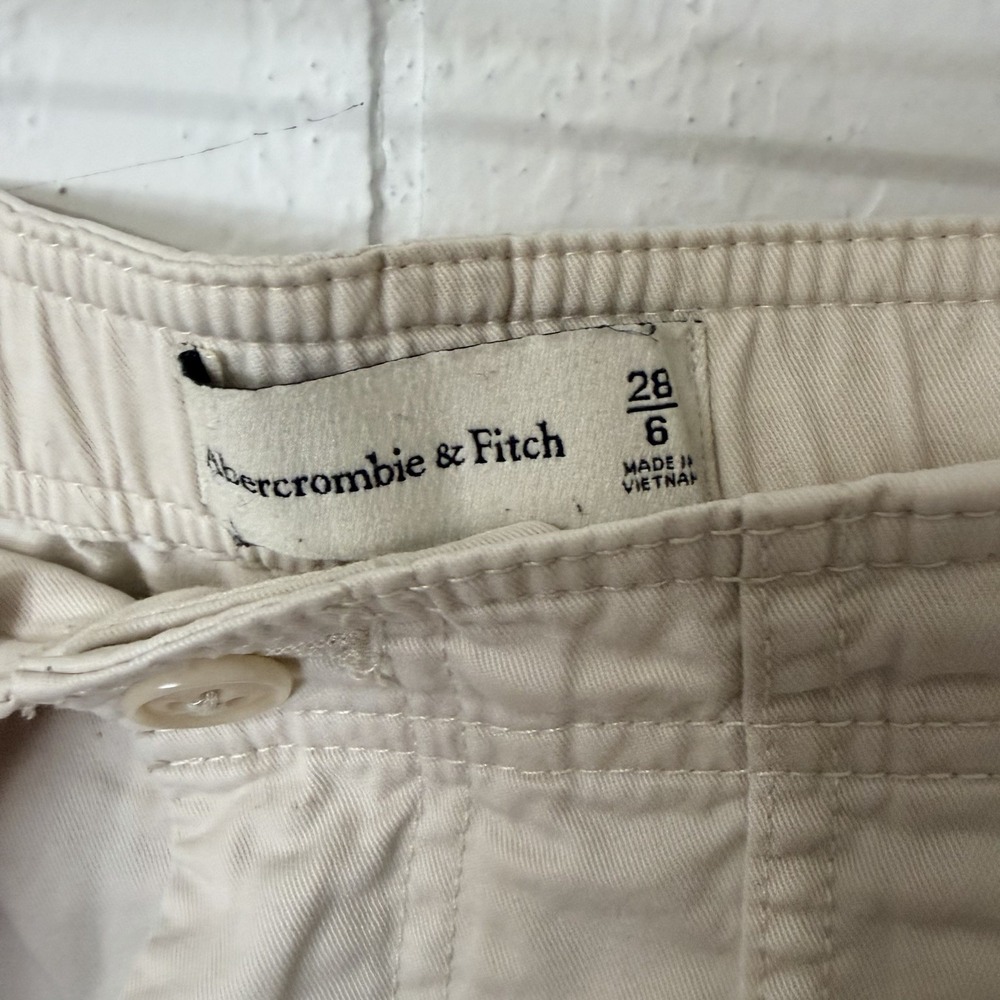 Abercrombie & Fitch Cargo Pants Womens 28 / 6 Beige Beige - Picture 4 of 9